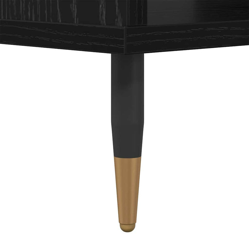 vidaXL Dohányzóasztal Musta tammi 60 x 50 x 40 cm Faanyag