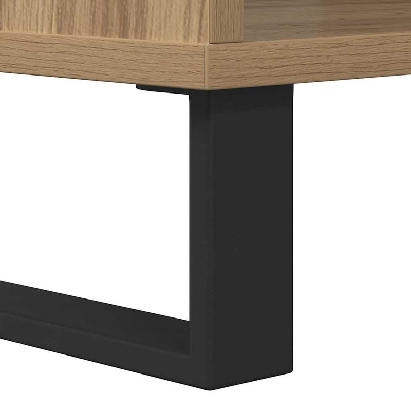 vidaXL Dohányzóasztal kézműves tölgy 60 x 50 x 40 cm Faanyag