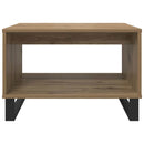 vidaXL Dohányzóasztal kézműves tölgy 60 x 50 x 40 cm Faanyag