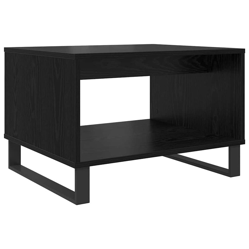 vidaXL Dohányzóasztal Musta tammi 60 x 50 x 40 cm Faanyag