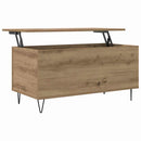 vidaXL Dohányzóasztal kézműves tölgy 90 x 44.5 x 45 cm Faanyag