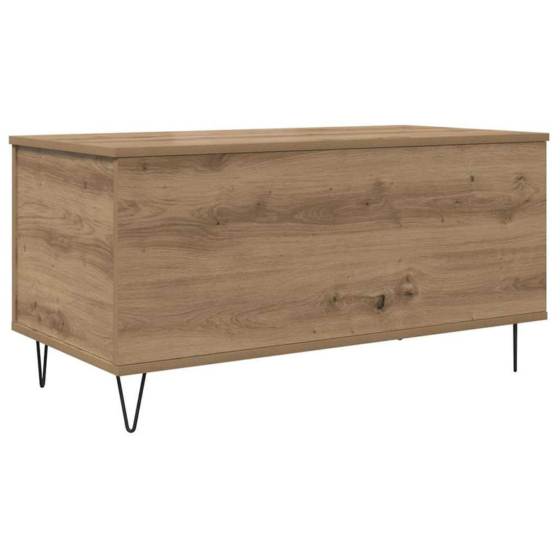 vidaXL Dohányzóasztal kézműves tölgy 90 x 44.5 x 45 cm Faanyag