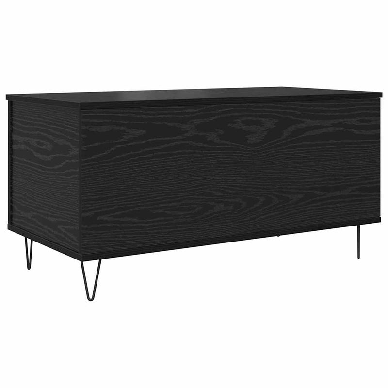 vidaXL Dohányzóasztal Musta tammi 90 x 44.5 x 45 cm Faanyag