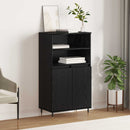 vidaXL Magasfiú Fekete 60 x 36 x 110 cm Faanyag