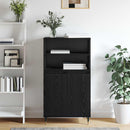 vidaXL Magasfiú Fekete 60 x 36 x 110 cm Faanyag