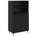 vidaXL Magasfiú Fekete 60 x 36 x 110 cm Faanyag