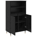 vidaXL Magasfiú Fekete 60 x 36 x 110 cm Faanyag