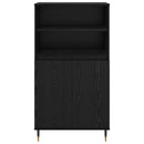 vidaXL Magasfiú Fekete 60 x 36 x 110 cm Faanyag