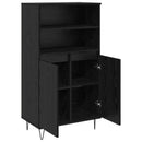 vidaXL Magasfiú Fekete 60 x 36 x 110 cm Faanyag