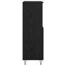 vidaXL Magasfiú Fekete 60 x 36 x 110 cm Faanyag