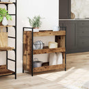 vidaXL Konyhai kocsi Öreg fa 70 x 30 x 82 cm Szerelt Fa