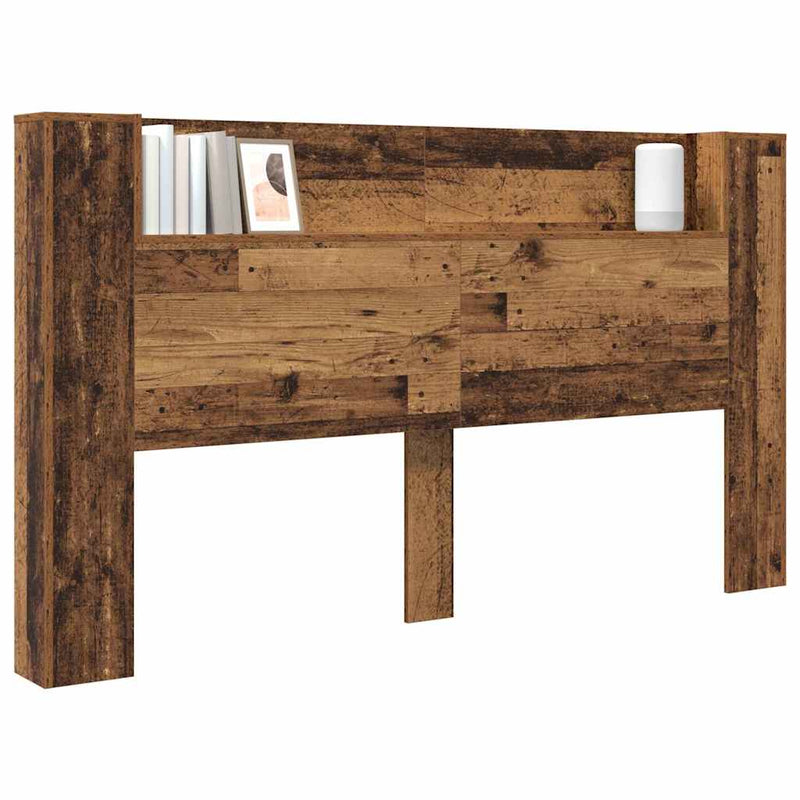 vidaXL Fejhajtó szekrény polcokkal Régi fa 180 x17 x104.5 cm Faanyag