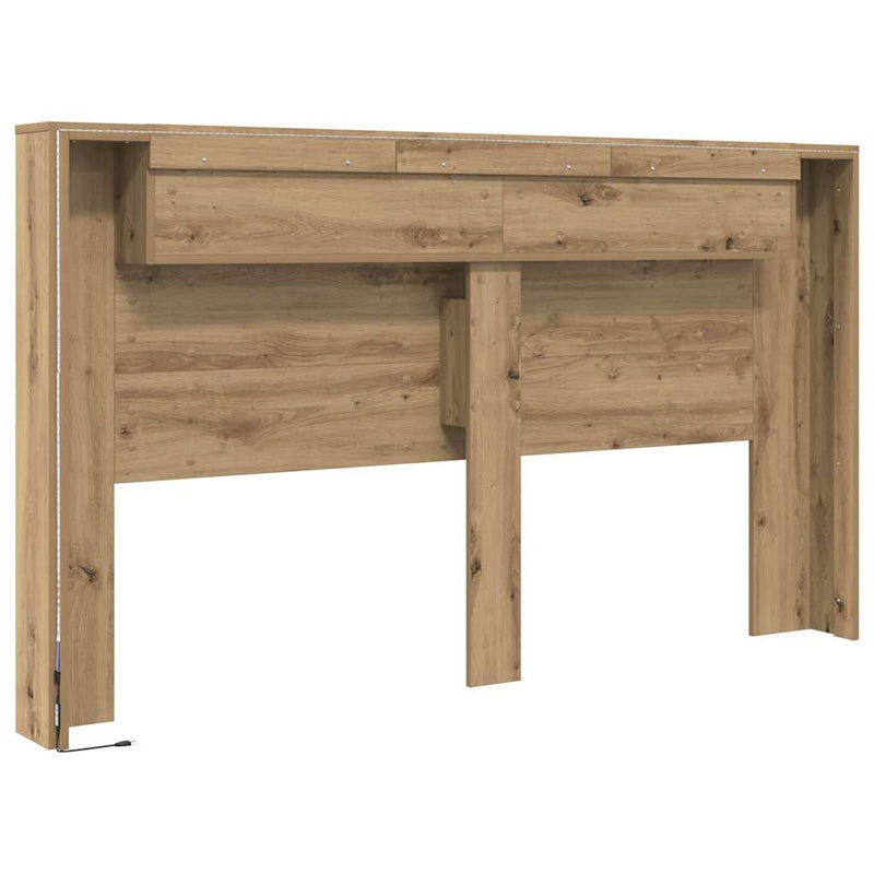 vidaXL Fejhajtó szekrény kézműves tölgy 180 x 17 x 104.5 cm Faanyag