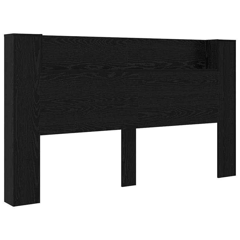 vidaXL Fejhajtó szekrény Musta tammi 180 x 17 x 104.5 cm Faanyag
