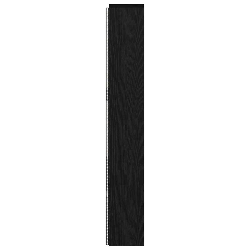 vidaXL Fejhajtó szekrény Musta tammi 180 x 17 x 104.5 cm Faanyag