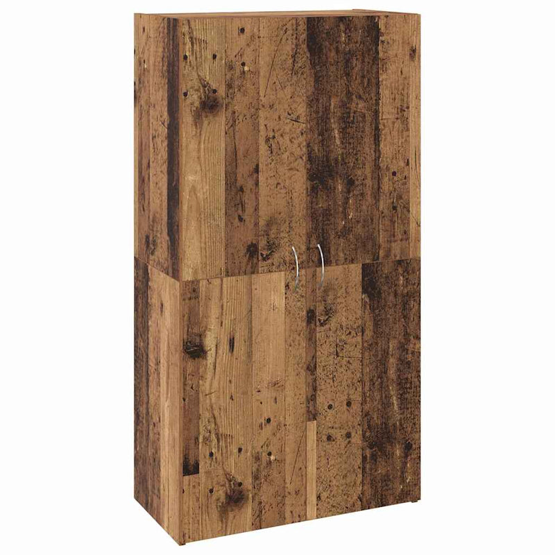 vidaXL Irodai szekrény polcokkal Régi fa 60 x 32 x 115 cm Faanyag