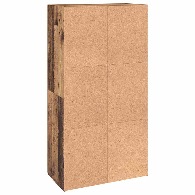vidaXL Irodai szekrény polcokkal Régi fa 60 x 32 x 115 cm Faanyag
