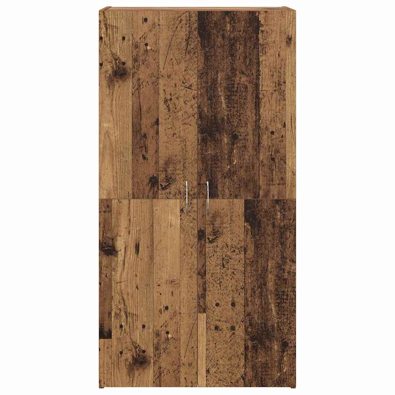 vidaXL Irodai szekrény polcokkal Régi fa 60 x 32 x 115 cm Faanyag