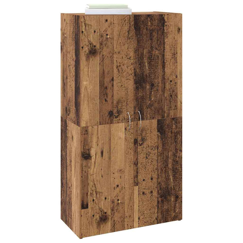 vidaXL Irodai szekrény polcokkal Régi fa 60 x 32 x 115 cm Faanyag
