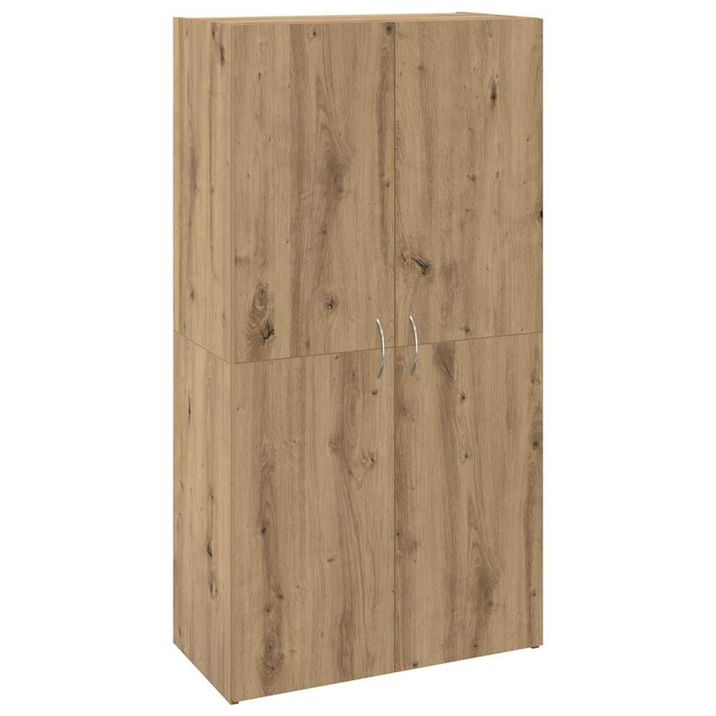 vidaXL Irodai szekrény ajtóval kézműves tölgy 60 x 32 x 115 cm Faanyag