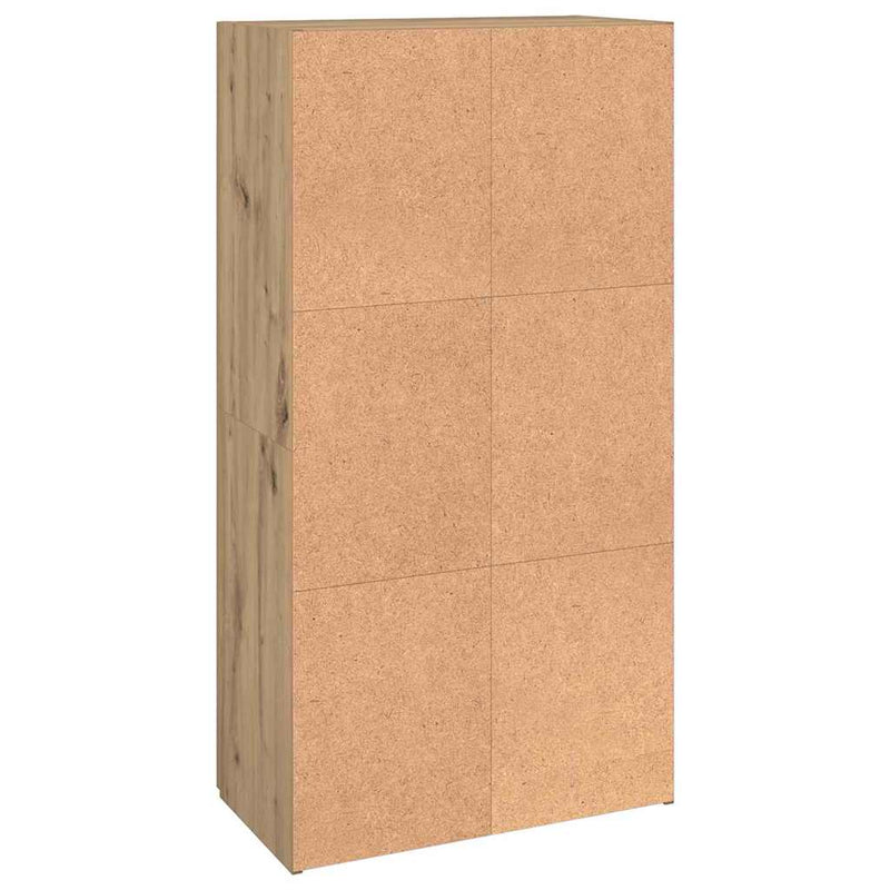 vidaXL Irodai szekrény ajtóval kézműves tölgy 60 x 32 x 115 cm Faanyag