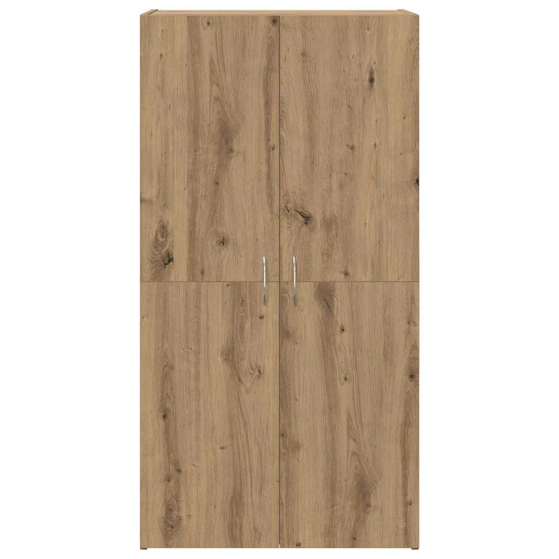 vidaXL Irodai szekrény ajtóval kézműves tölgy 60 x 32 x 115 cm Faanyag