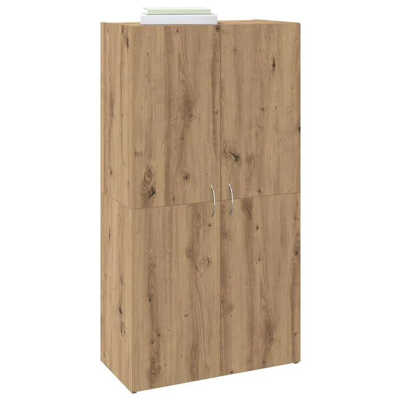 vidaXL Irodai szekrény ajtóval kézműves tölgy 60 x 32 x 115 cm Faanyag