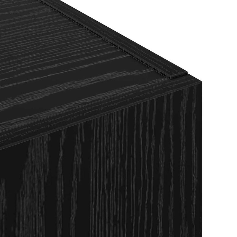 vidaXL Irodai szekrény polcokkal Musta tammi 60 x 32 x 115 cm Faanyag