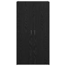 vidaXL Irodai szekrény Fekete Tölgy 60 x 32 x 115 cm Szerelt Fa