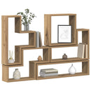 vidaXL Falpolc Falra szerelhető Artisan tölgy 96 x 12 x 64 cm