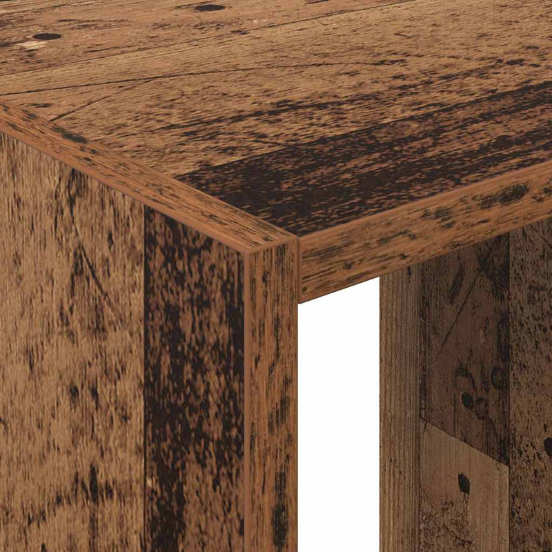 vidaXL Ruhásszekrény polcokkal Régi fa 77 x 48 x 102 cm Faanyag
