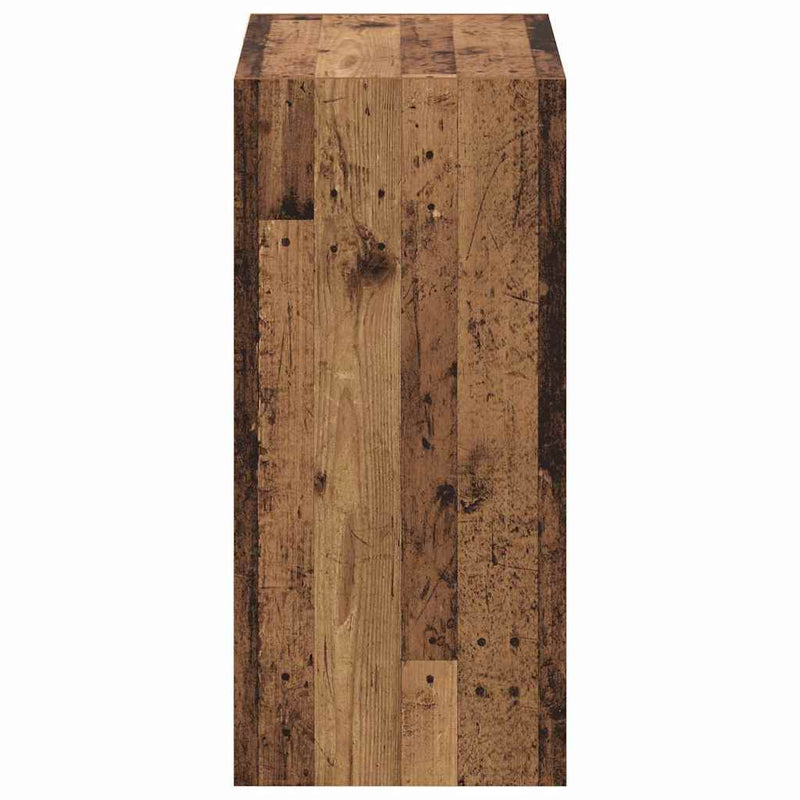 vidaXL Ruhásszekrény polcokkal Régi fa 77 x 48 x 102 cm Faanyag