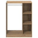 vidaXL Ruhásszekrény Kézműves Tölgy 77 x 48 x 102 cm Szerelt Fa