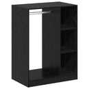 vidaXL Ruhásszekrény Fekete Tölgy 77 x 48 x 102 cm Szerelt Fa
