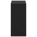 vidaXL Ruhásszekrény polcokkal Musta tammi 77 x 48 x 102 cm Faanyag