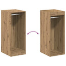 vidaXL Ruhásszekrény polcokkal kézműves tölgy 41 x 48 x 102 cm Faanyag