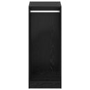 vidaXL Ruhásszekrény polcokkal Musta tammi 41 x 48 x 102 cm Faanyag