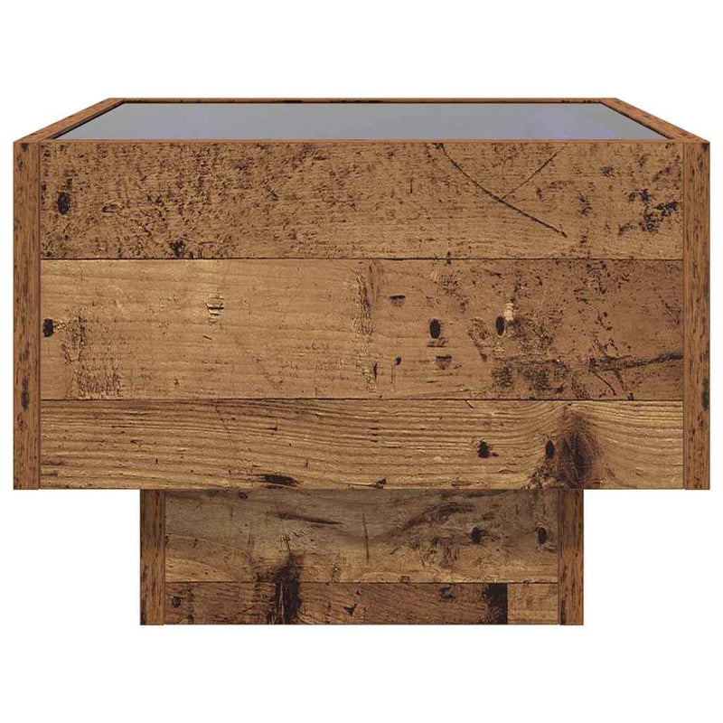 vidaXL Dohányzóasztal Régi fa 40 x 40 x 30 cm Faanyag