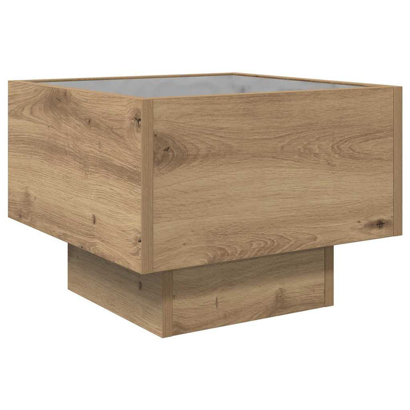 vidaXL Dohányzóasztal kézműves tölgy 40 x 40 x 30 cm Faanyag