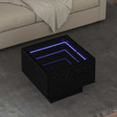 vidaXL Dohányzóasztal Musta tammi 40 x 40 x 30 cm Faanyag