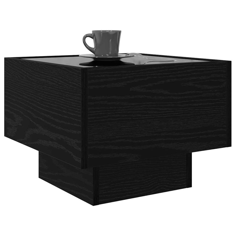 vidaXL Dohányzóasztal Musta tammi 40 x 40 x 30 cm Faanyag