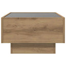 vidaXL Dohányzóasztal kézműves tölgy 50 x 50 x 30 cm Faanyag