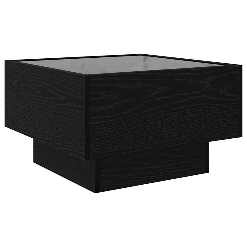 vidaXL Dohányzóasztal Musta tammi 50 x 50 x 30 cm Faanyag