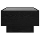 vidaXL Dohányzóasztal Musta tammi 50 x 50 x 30 cm Faanyag