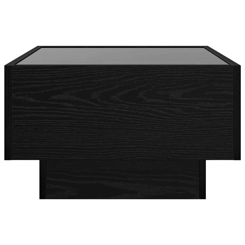 vidaXL Dohányzóasztal Musta tammi 50 x 50 x 30 cm Faanyag