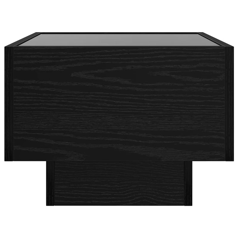 vidaXL Dohányzóasztal Musta tammi 50 x 50 x 30 cm Faanyag
