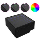 vidaXL Dohányzóasztal Musta tammi 50 x 50 x 30 cm Faanyag