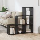 vidaXL Szobaelválasztó könyvespolc Fekete tölgy 99 x 29 x 99 cm