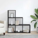 vidaXL Szobaelválasztó könyvespolc Fekete tölgy 99 x 29 x 99 cm