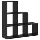 vidaXL Szobaelválasztó könyvespolc Fekete tölgy 99 x 29 x 99 cm